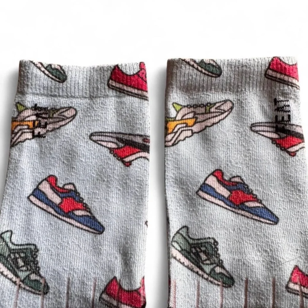 FEAT. Sock Co. Boys Sneaker Print Crew Socks - Small